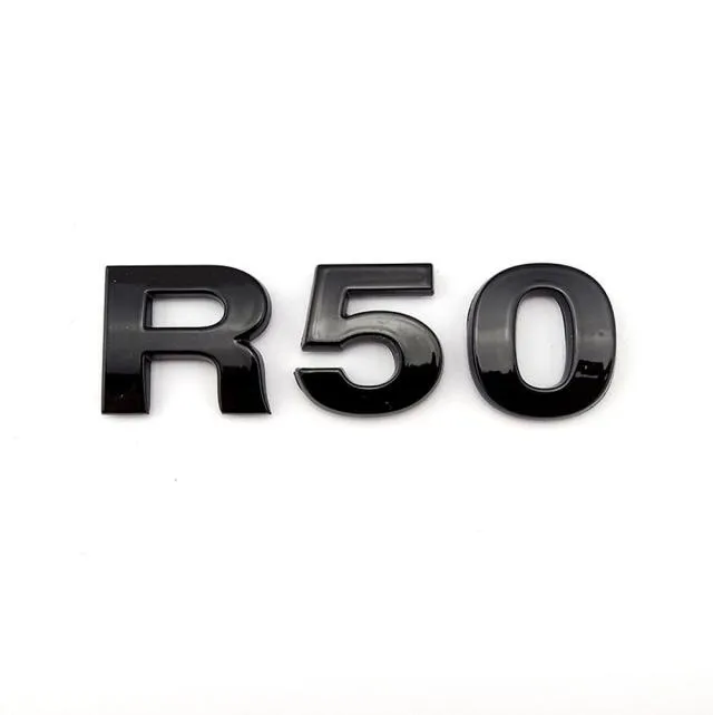 R55 R56 R57 R58 R59 R60 R61 F54 F55 F56 F57 F54 F60 Chrome Black Letter Emblem Padge Sticker for Mini Cooper8142061