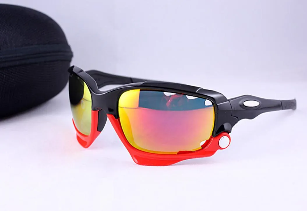 Verkoop klassieke sport zonnebrillen Heren Hoge kwaliteit Designer 04207 Blackred Frames Bicycle Eyewear Fire Lens Change Lens Polari9465990