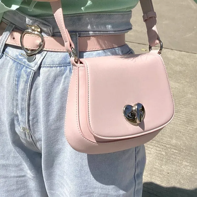 Сумки Haex Fashion Kawaii Bolso mujer pu Сплошные женские сумки для плеч 2022 Новый модный крах