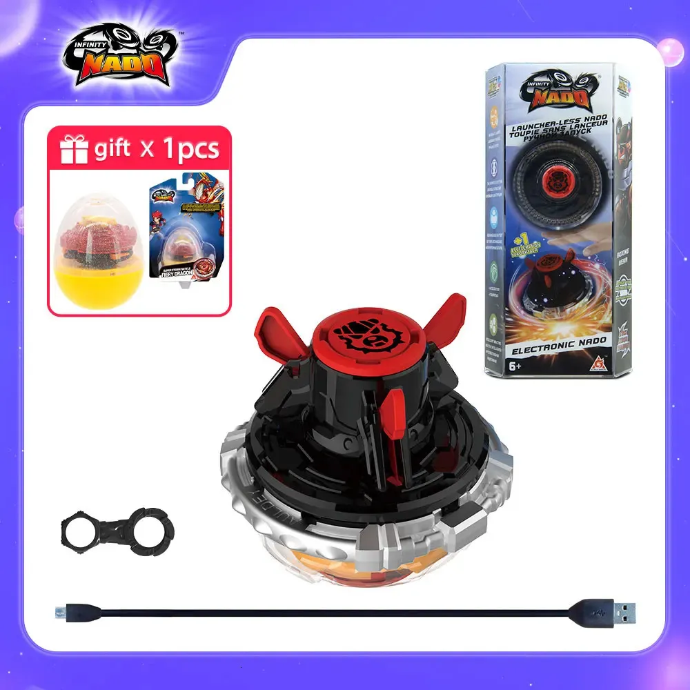 Infinity Nado 3 Oryginalny elektroniczny niedźwiedź bokserski kontroler podczerwieni żyroskopowy pierścień metalowy przędzenie Top Auto-Spin Anime Toy 240415