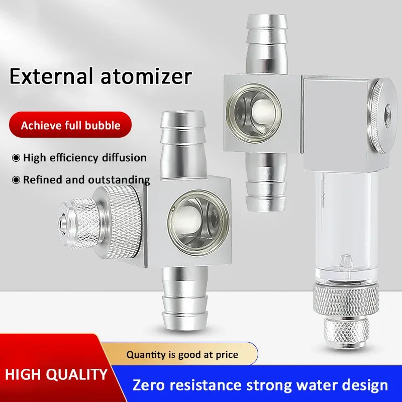 Aquariums Stainless Steel External Refiner Carbon Dioxide Atomizer Fish Tank Bubble Meter CO2 Diffusion External Barrel Regulator