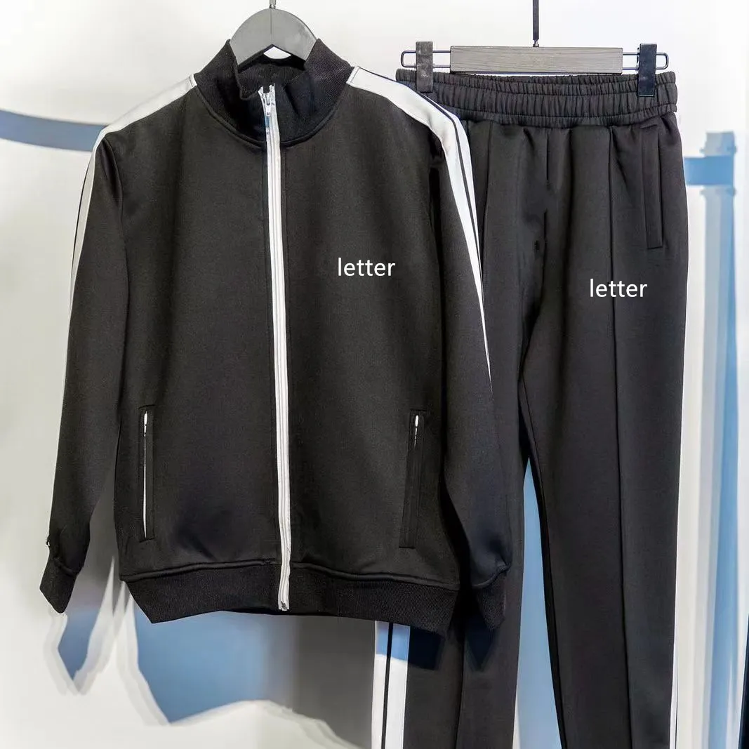 Mens Designer Palms Angels Tracksuit Set Long Sleeve Sweatpants And Cardigan With Crew Neck Zipper Closure And Sportswear Style From Designershirt999 43.41 DHgate.Com