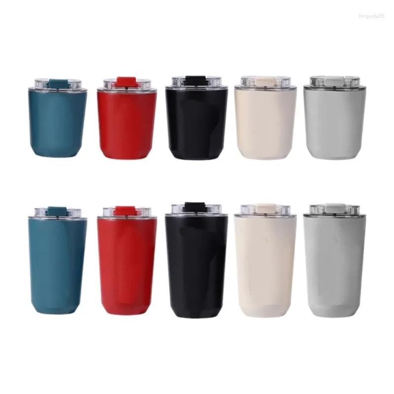 Water Bottles Stainsless Steels Car Cup Double Walled Insulated Travel Mugs Tumbler Light Weights Coffee Drinkware Beverage Container K92A