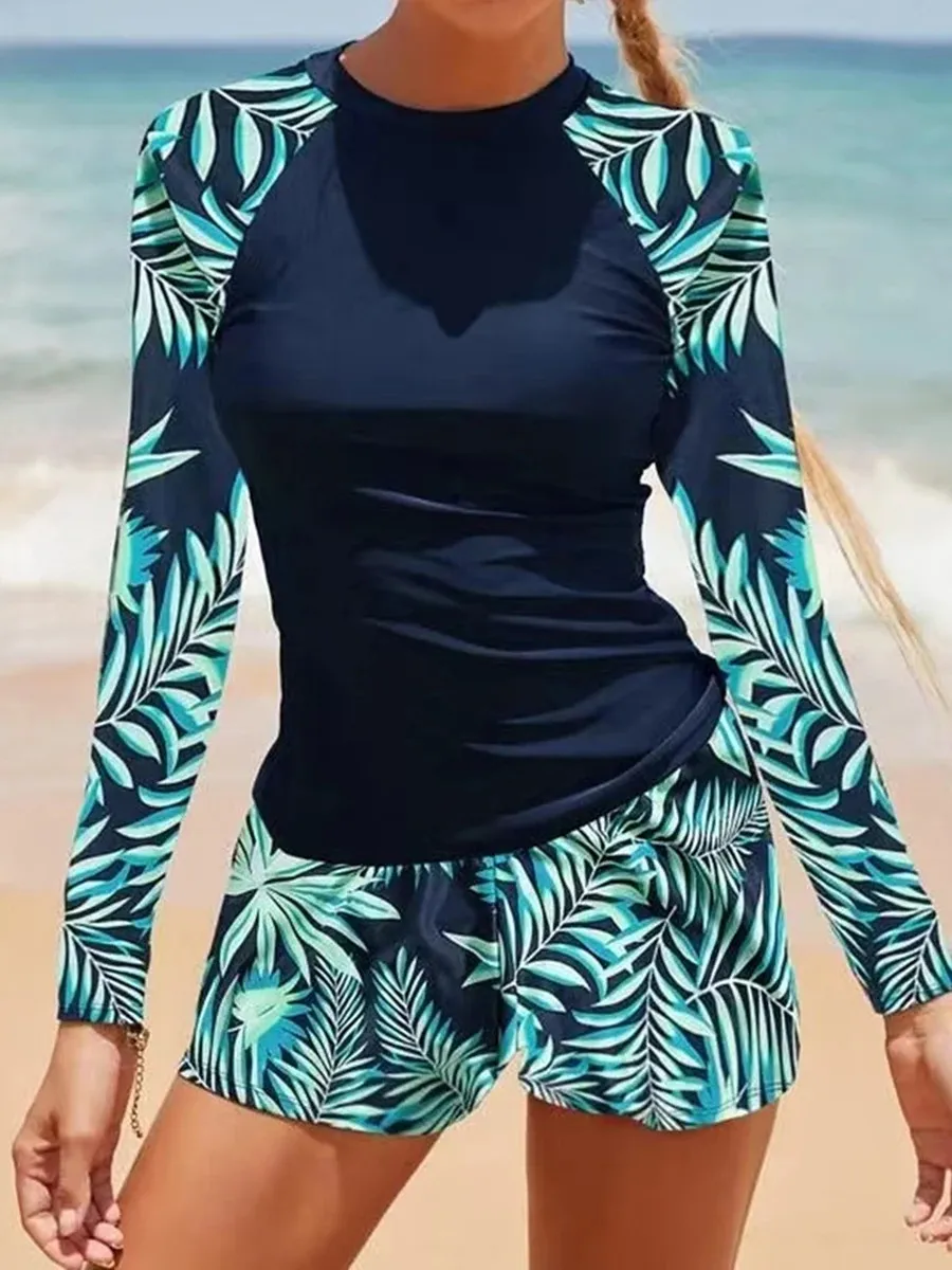 long sleeve top bathing suit