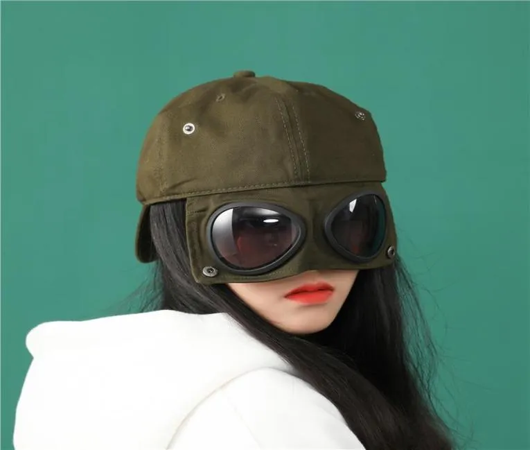 Ball Caps 2022 Hats For Women Antisaliva Wind Sand Dual Use Unisex Hat With Goggle Super Cool Peaked Cap Man Baseball5157939