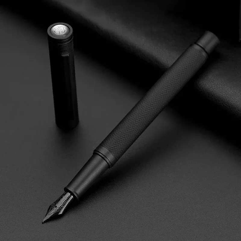 Stylos de fermorne de luxe stylos à stylos 0,5 mm noir f nib convertisseur stylos en acier stylos de bureau simple de bureau de bureau.