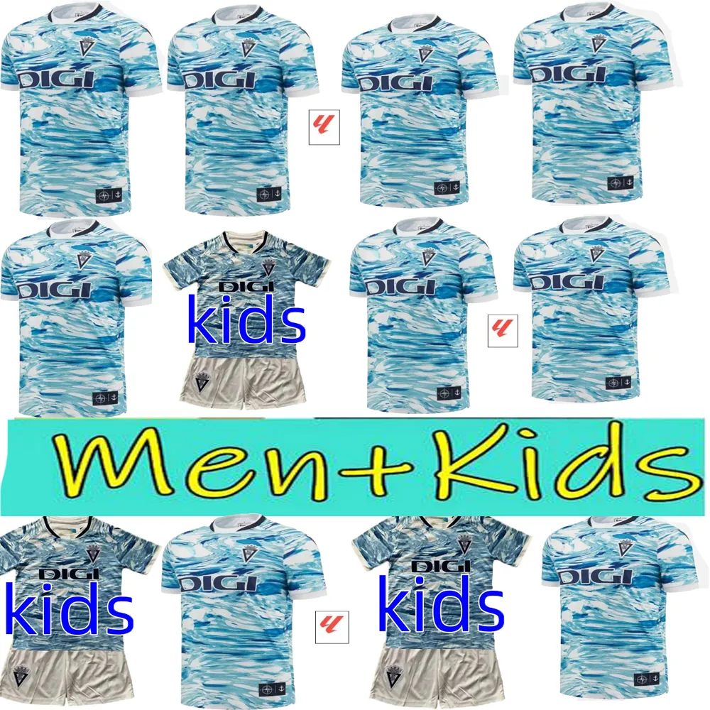 24/25 Jerseys de football de haute qualité Cadiz CF 2024 Machis spécial Alex Brian Javi Hdez Kouame Jorge Mere Lucas Pires A. Negredo Chris Ramos Men Kids Home Away Away 3rd Football