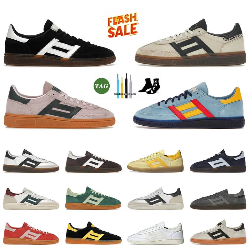 2024 Top Quality Handball Spezial Flat Top Leather Casual Shoes Designer Women Bauhaus Cloud White Black Gum Collegiate Green Loafers Leopard OG Sneakers
