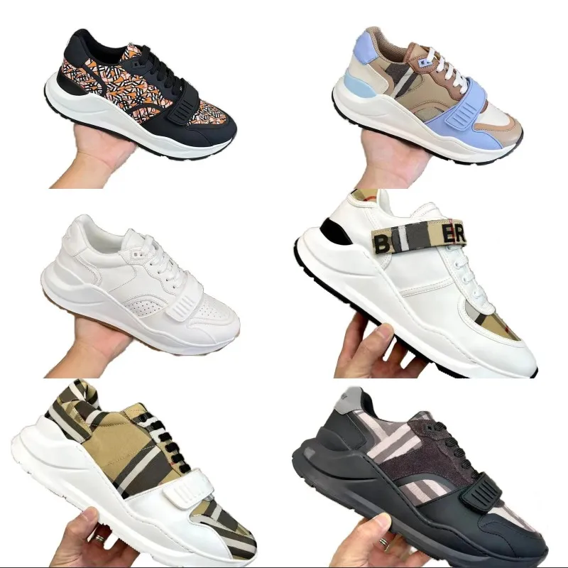 Designer schoenen luxe trainers gestreepte sneaker voor man dames modieus platform rooster casual run schoen voor man sport outdoor flats sh048