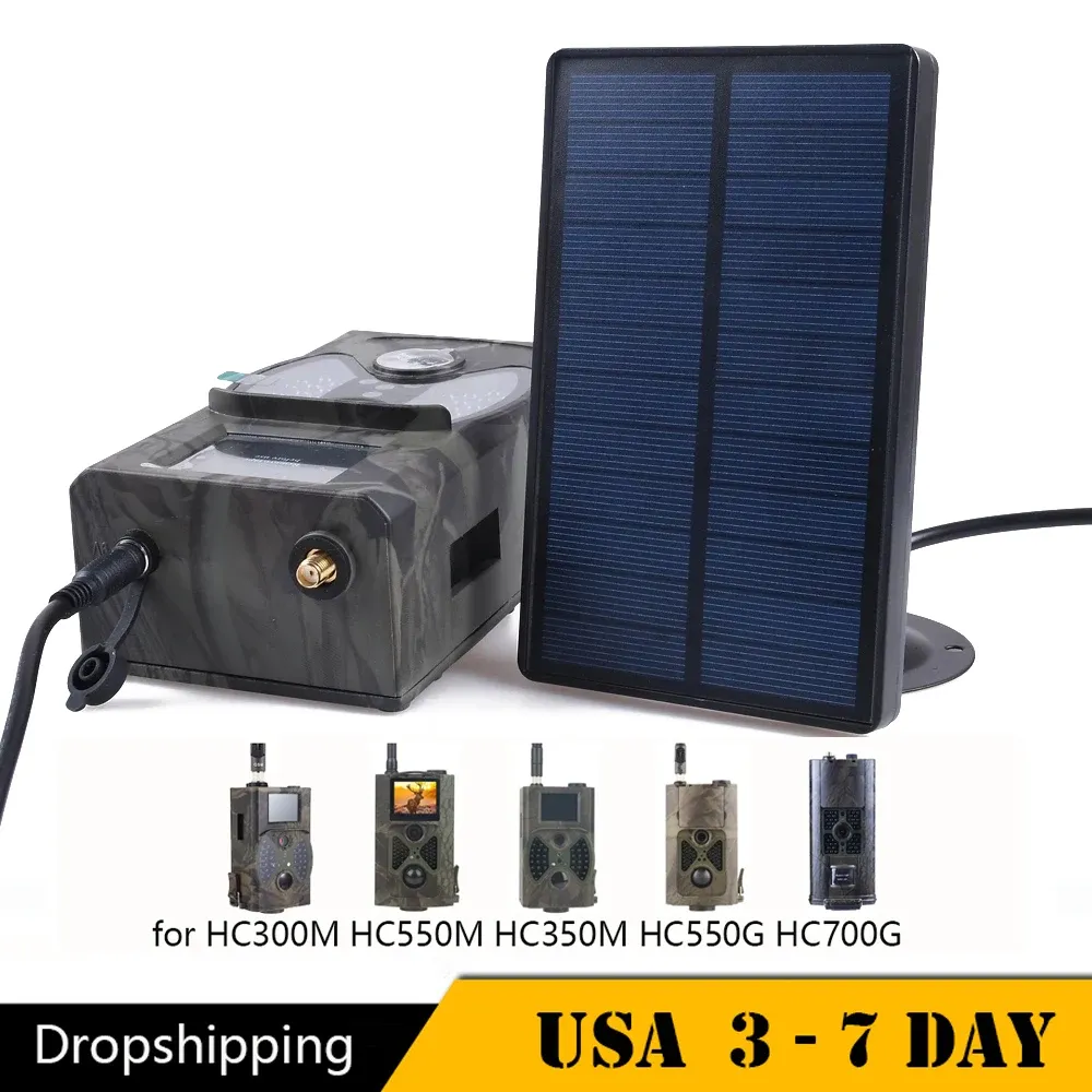 Caméras Outdoor Camera Camera Solar Panel Charger 9V Sortie pour Suntek HC300M HC700M HC700G Caméras de chasse