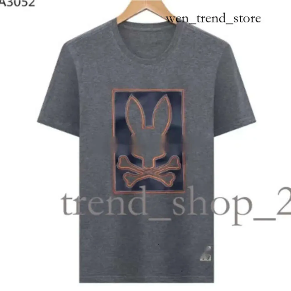 Physcho Bunny Rabbit Polo футболка дизайнерская футболка для мужской футболки Тренди мода USA High Street с коротким рукава