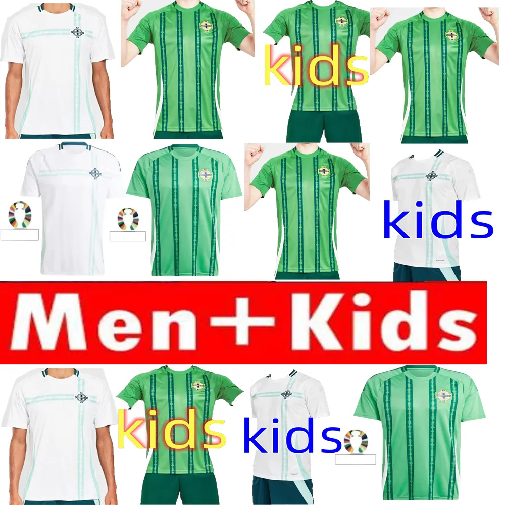 northern Ireland Advanced production with good quality soccer jerseys men kids kit uniform DIVAS CHARLES EVANS 24 25 football CHARLES BALLARD BEST BROWN HOME AWAY