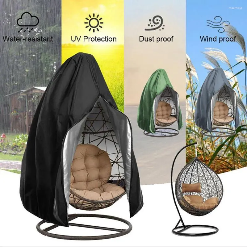 Raincoats Foldable Eggshells Hanging Chair Cover Waterproof Wind-proof Furniture For Outdoor
