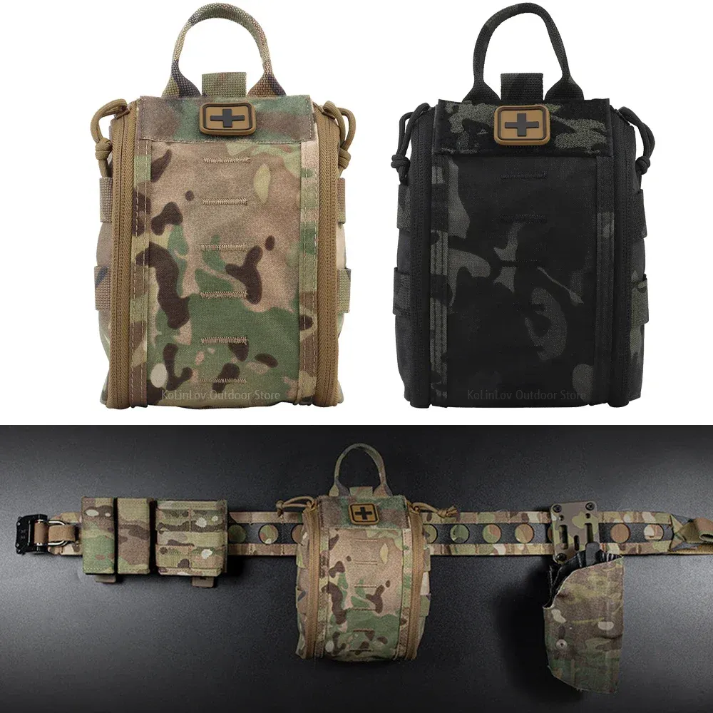 Accessori MOLLE tattico kit di pronto soccorso tattico sacchetto militare per pacchetto di cintura giubbotto da caccia all'aperto in campeggio rapido pacchetto di pronto soccorso a