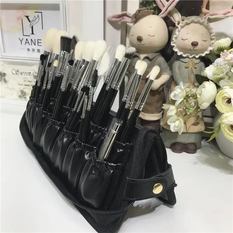 Fall toalettartiklar Makeup Case Professional Cosmetic Tools Sets Brush Travel Bag Organizer Women Powder Holes Holder Fold Waterproof 29