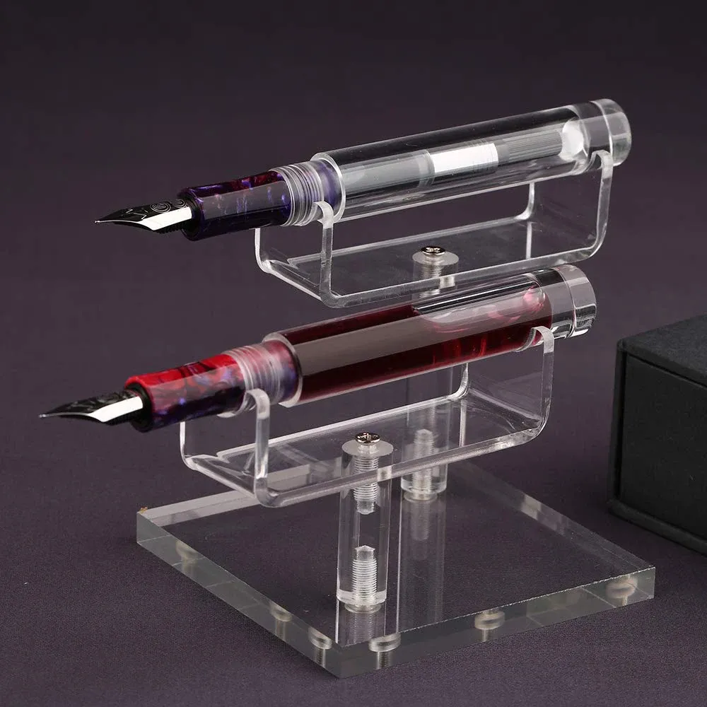 Pennor Majohn C1 Droper Fountain Pen Helt transparent Largecapacity -bläck Lagring Iridium EF/F/M Fashion Nice Writing Office Present PENT PEN