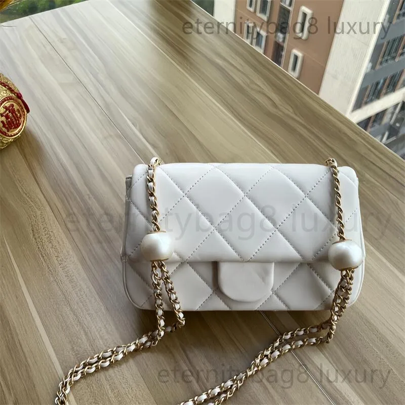 Mini Genuine Leather Nylon Shoulder Bag for Women with Diamond