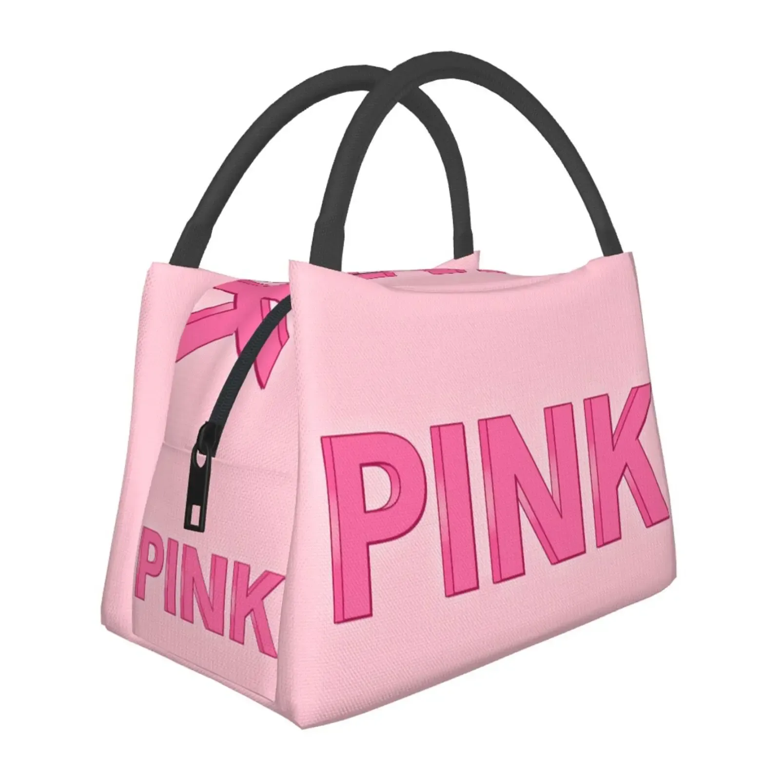 Sacs 3d Imprimer Pink Isulater Sac à lunch sac de nourriture Sac de nourriture Sac à lunch pour le travail TOTE avec sac à lunch Kawaii Girl Shcool Picnic Bureau