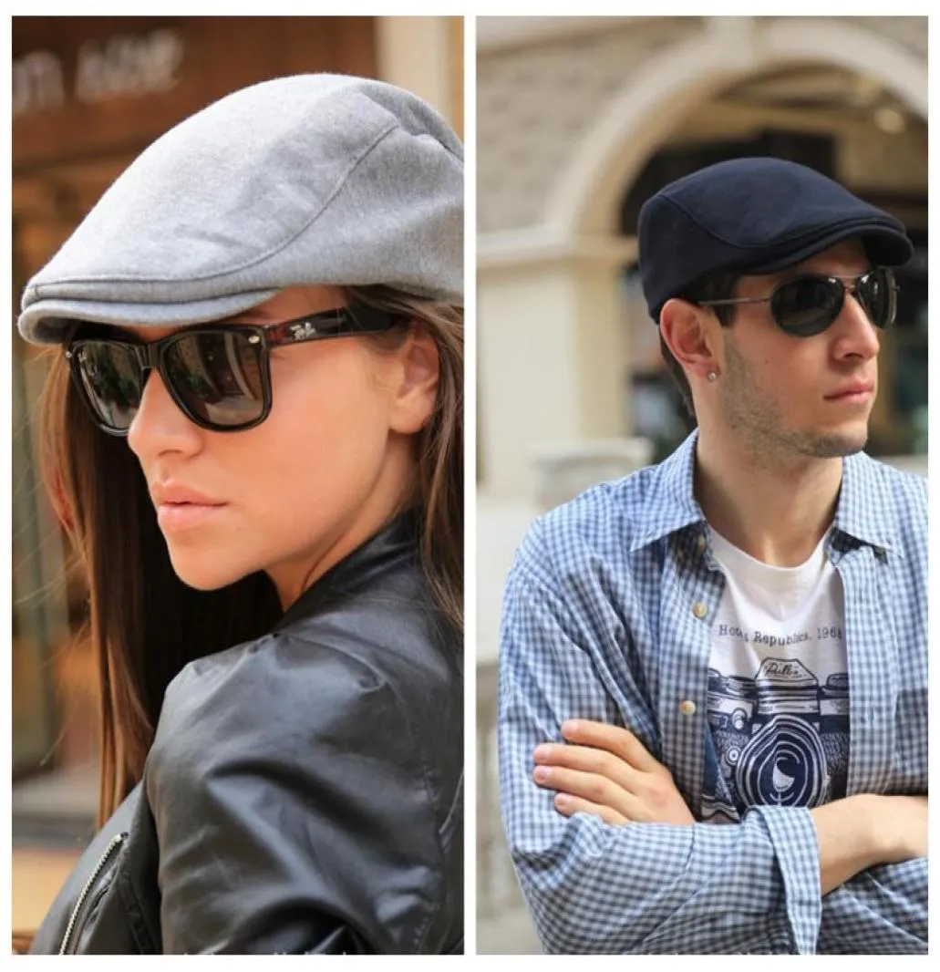 Newsboy Hats Fation European und American Style Hut 5 Farben Feste Farben Baumwolle Zeitungsboyhüte 7466254