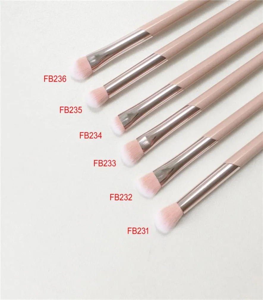 FBSeries Pink Eye Brush FB231 FB232 FB233 FB234 FB235 FB236 Féirairie à fard à paupières conique à mélange étalant Smoder Shudge Makeup Brush Tool9107959