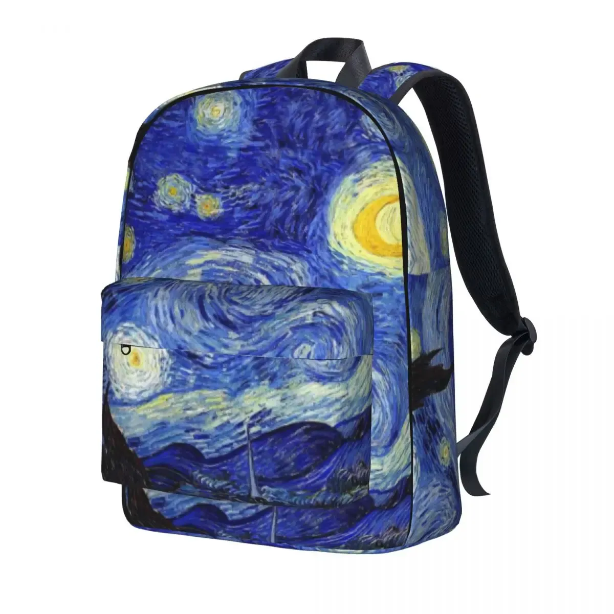 Backpacks Van Gogh Inspired Backpack Classic Starry Night Workout Backpacks Boy Elegant School Bags Design Big Rucksack