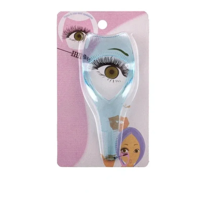 Eyelash Tools 3 i 1 Makeup Mascara Shield Guard Curler Applicator Comb Guidekort Makeup Tool Beauty Cosmetic Tool Dropship