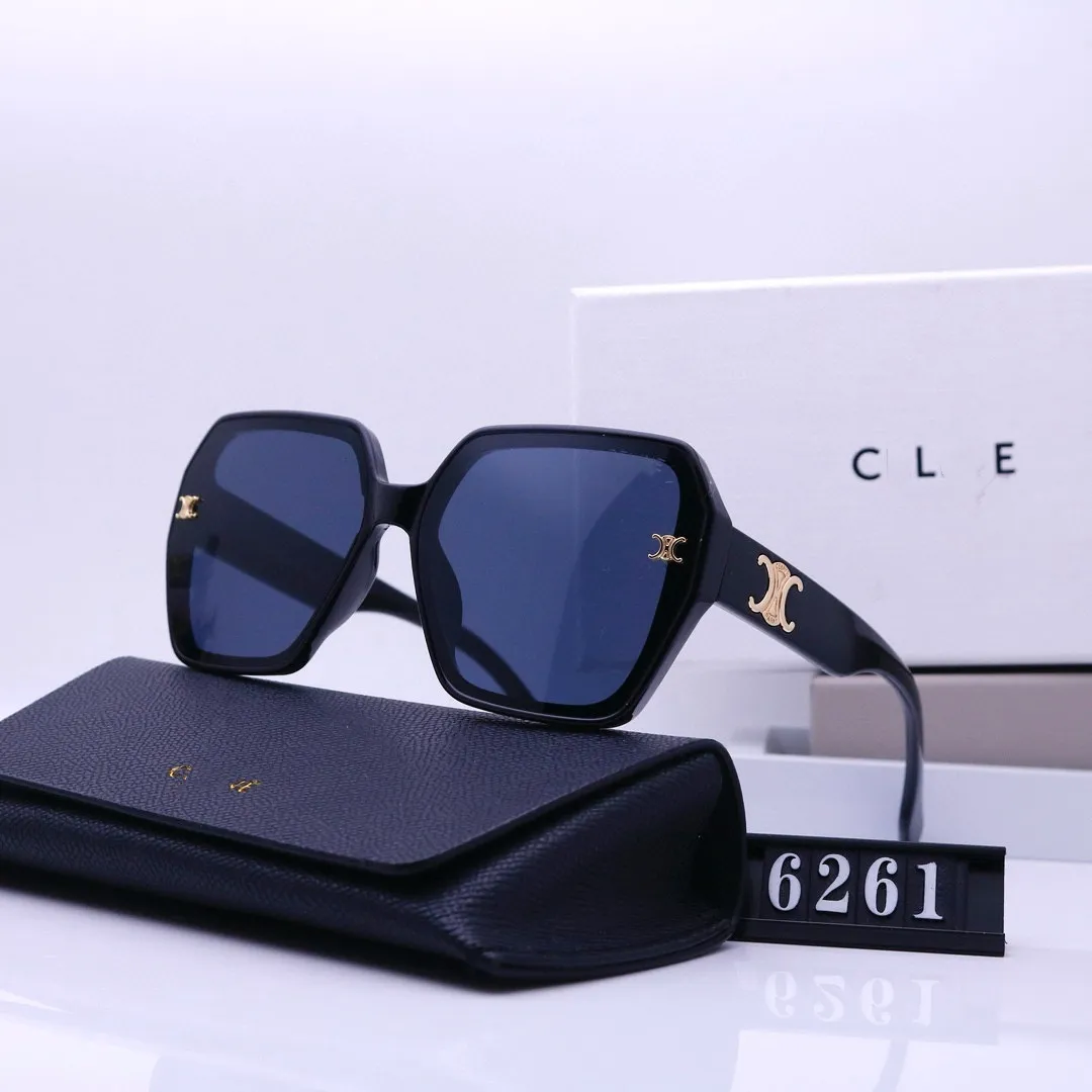 Projektant mody Okulary przeciwsłoneczne luksusowe marki CEL Mężczyźni i kobiety małe wyciśnięte ramkę premium UV400 retro okulary przeciwsłoneczne z pudełkiem CEL6261-HY