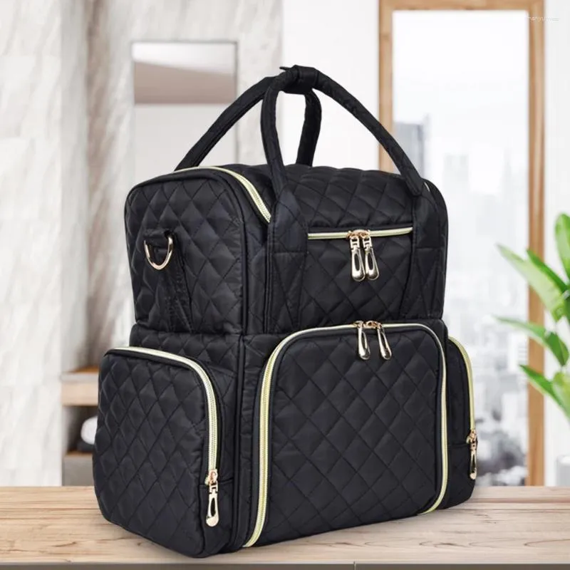 Bolsas de almacenamiento Bolsa de maquillaje de viaje esmalte de uñas extraíble con cremallera Accesorios de belleza multifuncionales de alta capacidad portátil