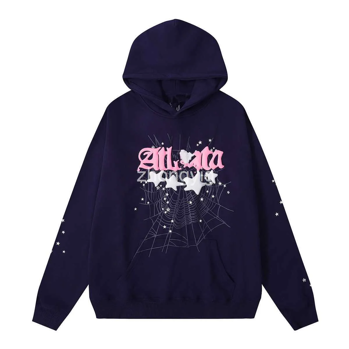 Męskie projektant Spder Bluza Różowa mgła z kapturem z kapturem z kapturem Tracksuit Sweter Bluza Young Thug 555555 Angel Hoodies Wysoka jakość Y2K Pullovers Cotton Clothing 0fit