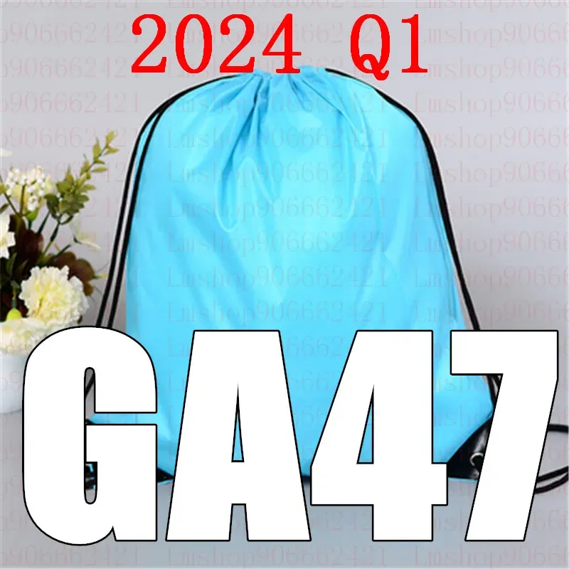 Bags Latest 2024 Q1 GA 47 Drawstring Bag GA47 Belt Waterproof Backpack Shoes Clothes Yoga Running Fitness Travel Bag