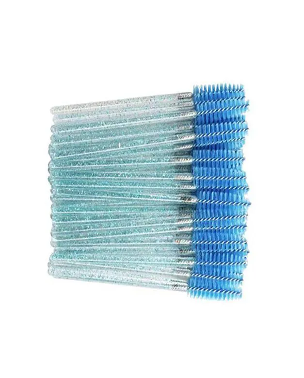 1000 stuks Mascara Wands Wegwerp wimperborstels voor uitbreidingen Eye Lash Applicator Crystal Handgreep Make -upgereedschap Kits9537702