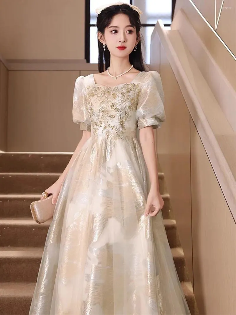 guess formal dresses Girls Pink Bubble Hem Satin Dress main image 1