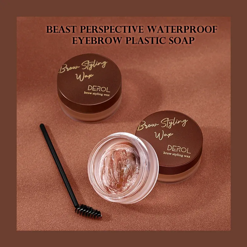 Enhancers Eyebrow Wax Brow Styling Wax Soap With Brush Waterproof Brow Freeze Gel Shaping Natural Feathered & Fluffy Brows Makeup