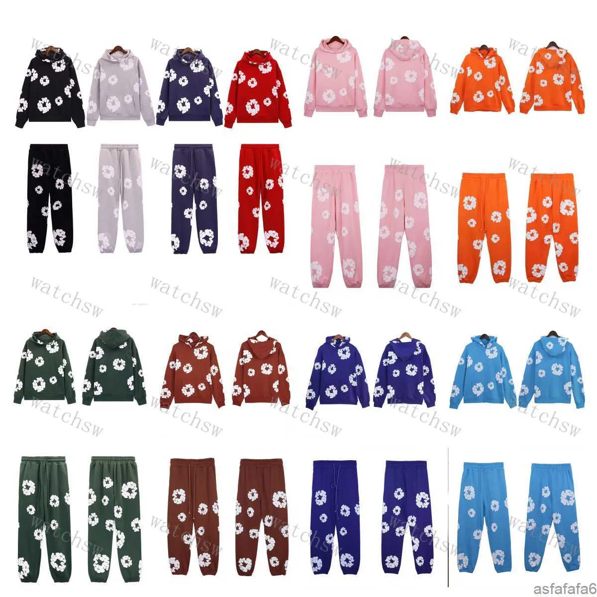 Sweettes à capuche de créateurs pour hommes et femmes en denim rip cotton Ring sweats pour deux hommes les femmes peuvent super dalian Design Hip Hop Hoodie 1FPN