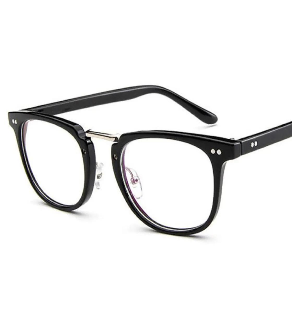 Fashion Square Glasses Frame Men 2022 High Quality Prescription Eye Optical rivet eyeGlasses frame retro Women Spectacle Eyewear9661312