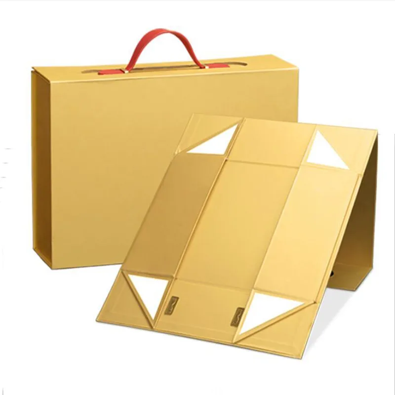 Foldable Packaging Gift Box Hard cardboard Box Empty Box Color Blocking Box Holiday Gift Product Boxes 32x23.5x9.5cm