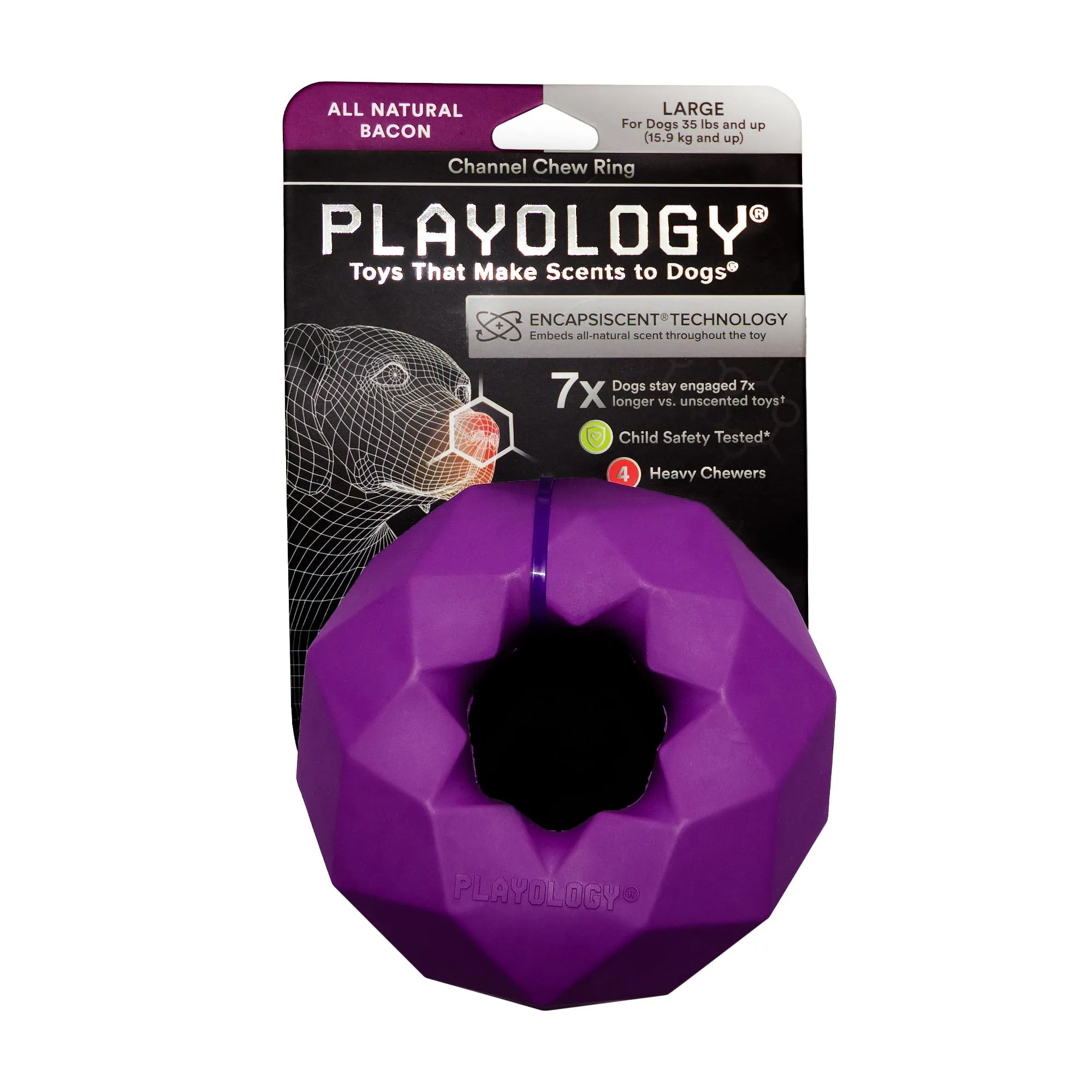 Save Big on Bulk Bacon Ball Dog Toy Big Dog Chew Toys: Playology Channel  Chew Ring Bacon Dog Toy, Large Best Deals on DHgate