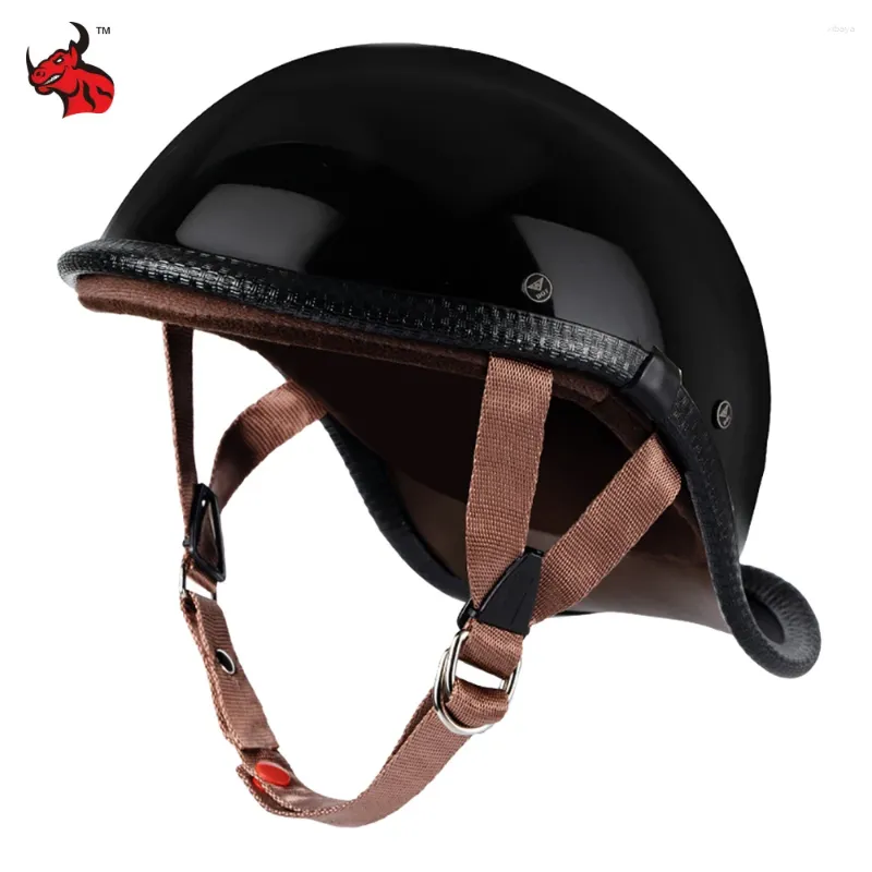 Motorhelmen Half gezicht voor motorfietsen Veiligheid Elektrische motorbloke Veilige helm Moto Equipment Hoofdomtrek 55-62 cm