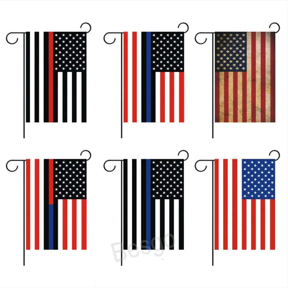 USA 30x45 cm Flag di polizia statunitense Flag America Flags American States Banners Blue Line Stripes Stars Banner con granmetti di ottone Th0225 a s n