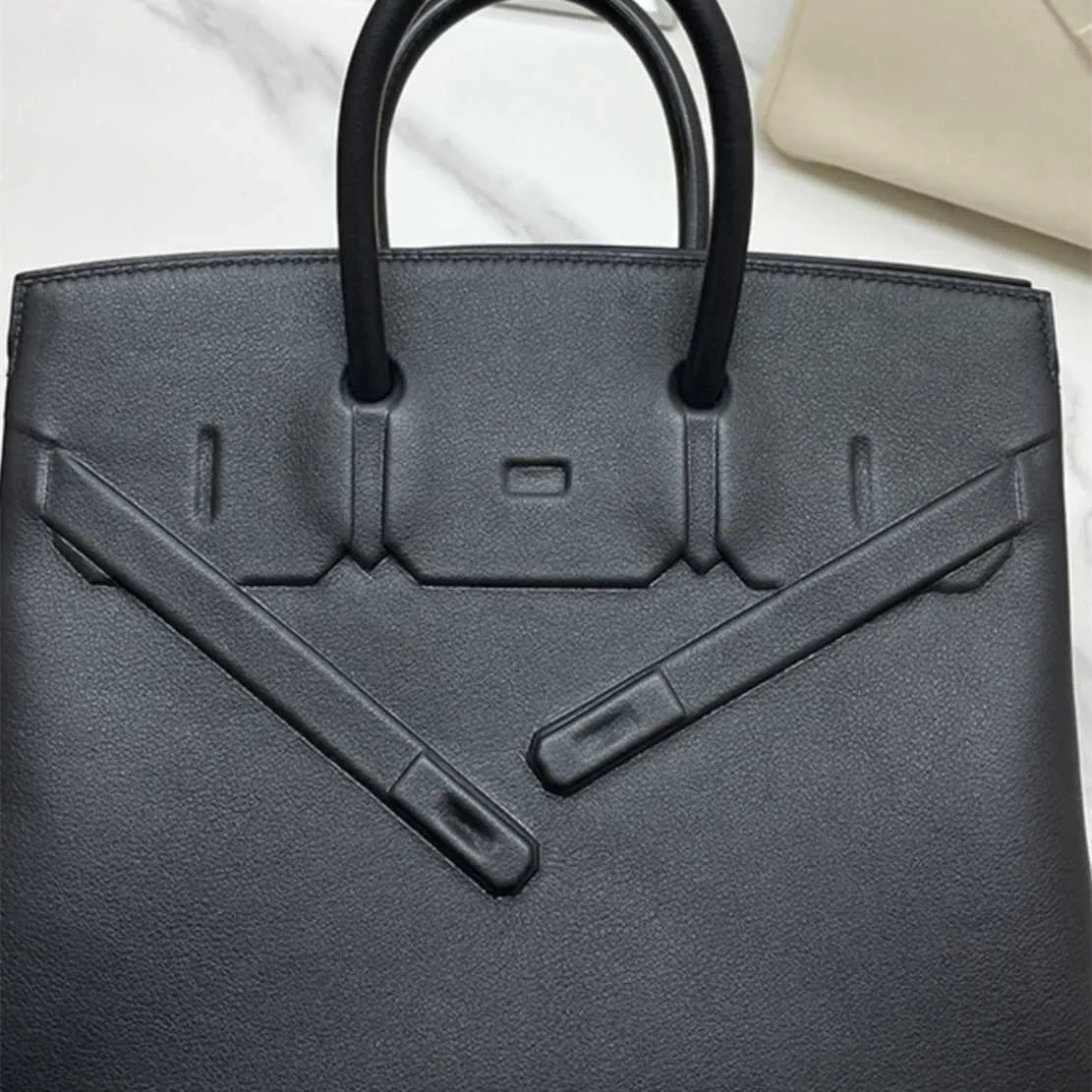 Tote bag genuine leather Home Phantom Shadow Platinum Bag Vintage Luxury Large Capacity Single Shoulder Light Luxury Womens Bag