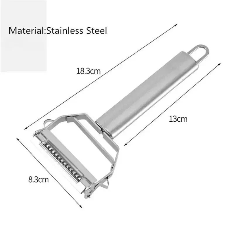 Multifunctional Kitchen Peeler Vegetable Fruit Peeler Stainless Steel Durable Potato Slicer Household Shredder Carrot Peeler