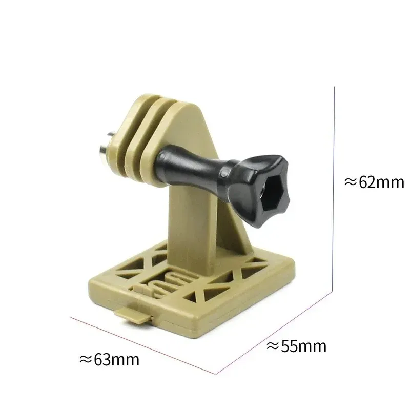 Taktisk hjälmkameraadapter Stand Lightweight Nylon Portable Helm Adapter Base Fast Mount For Camera Mobiltelefon En väsentlig