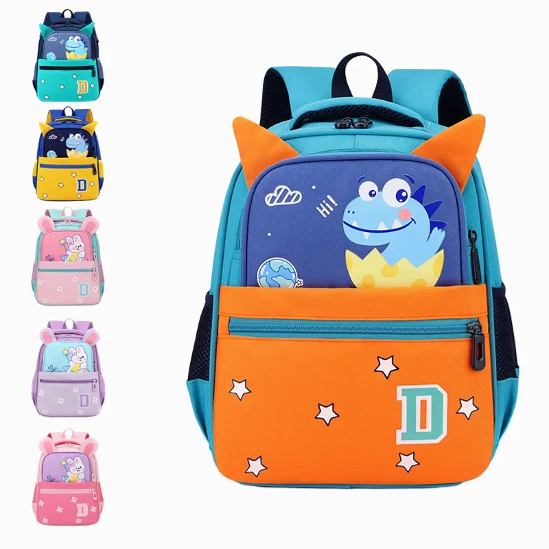 Mochilas Cartoon Dinosaur Childpack Backpack Rabbit Kindergarten Backpack Boys and Girls Bookbag Sagão por atacado por 36 anos