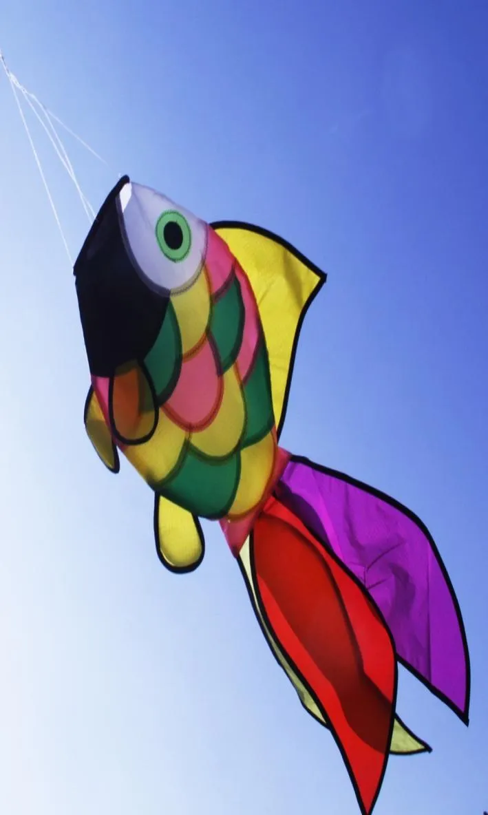 Nylon Kite Windsock Decorative Rainbow Fish Windsock Line Laundry Wind Socks Spinner for Garden Backyard Camping Kids Toys 10185887709