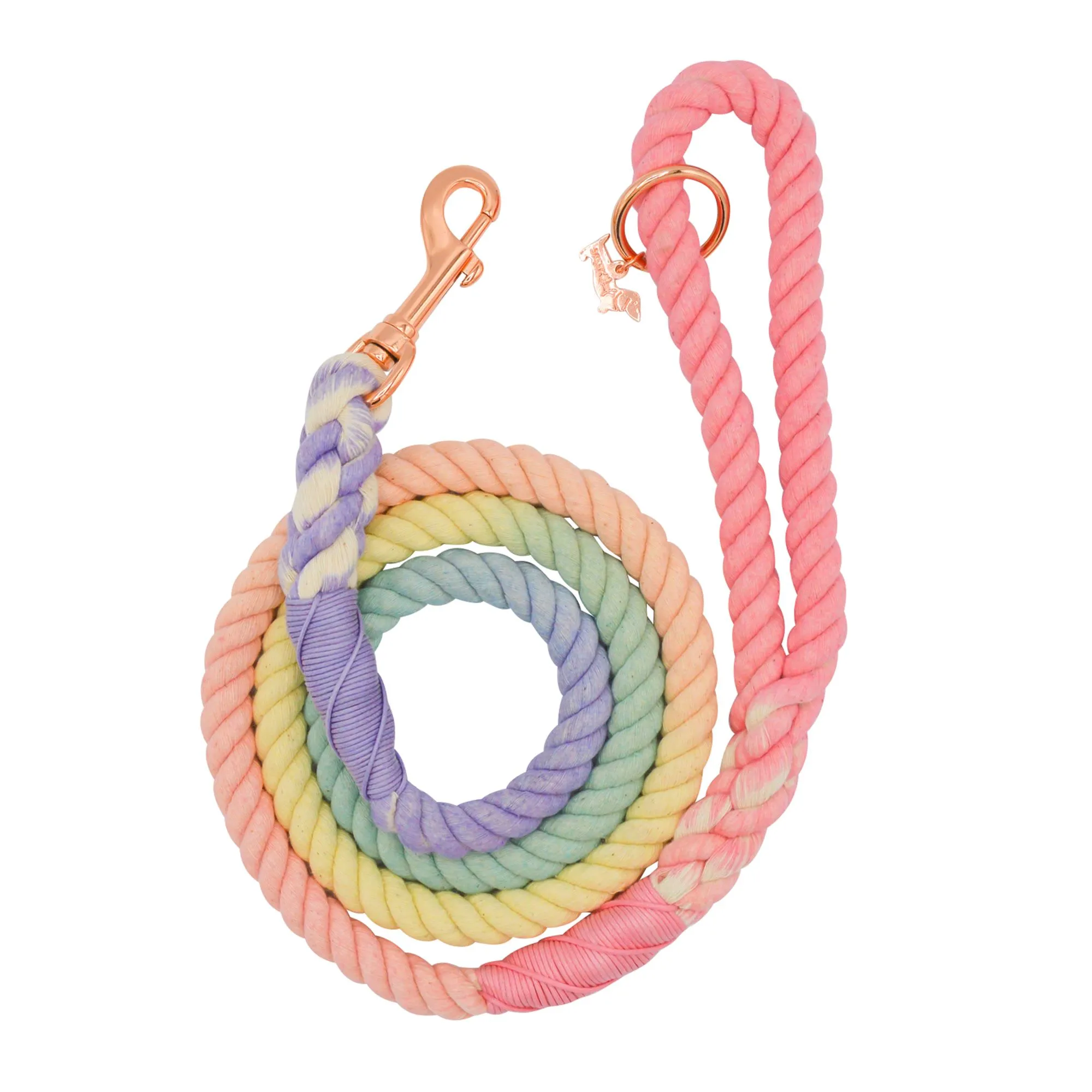Trapper Rope Leash Vibrant Rainbow Rope Dog Leash, 5 ft - Premium Cotton Blend, Shop Now ...