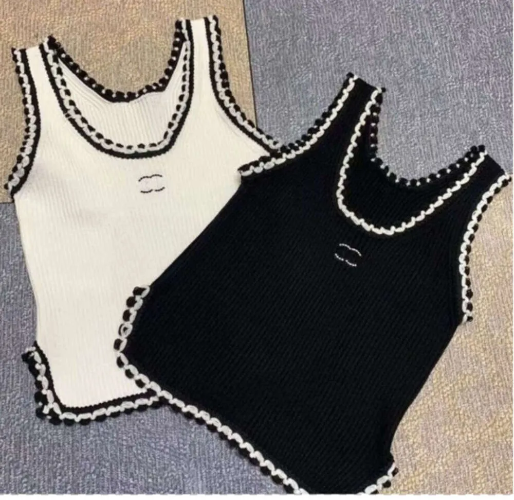 Anagram-Embroidered Women Tanks Camis Camis-Blend Tops Deux lettres C Joupes de créateur de yoga Robe de canal