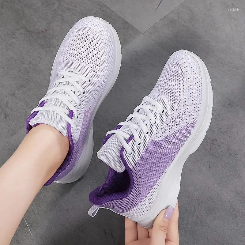 Casual Shoes Women Fashion Breathable Walking Mesh Flat Sneakers 2024 Gym Vulcanized Black Female Footwear