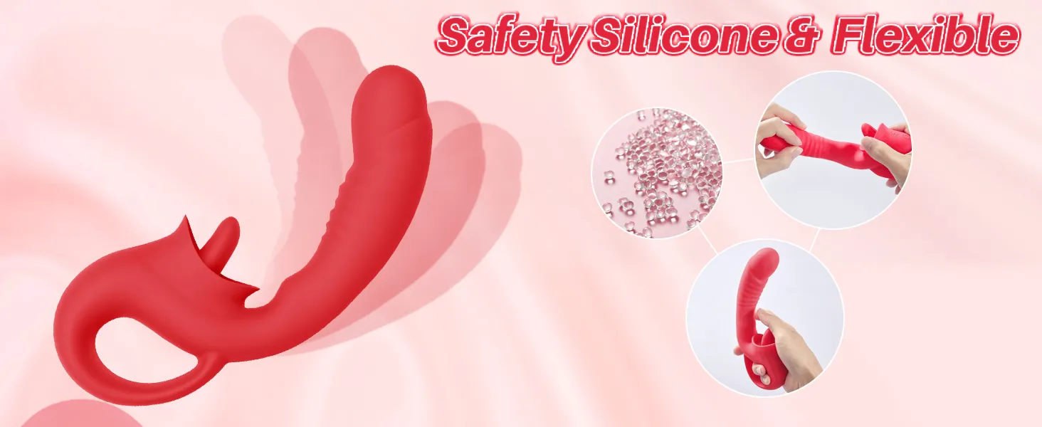 Realistic dildo can be bent in any direction  made of safe and comfortable material.