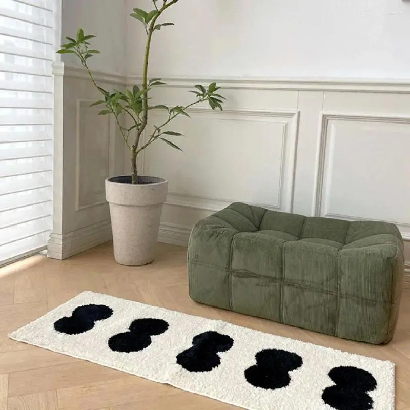 Mattor säng filt plysch matta för barn sovrum rum dekor non-halp pälsmatta med kalebass mönster mjuk fluffig tonåring mysig