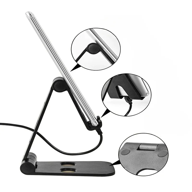 Faltbare Metal -Desktop -Mobilfunkständer für iPad iPhin 13 x Smartphone Support Tablet Desk Handy Tragbare Halterung der Halterung